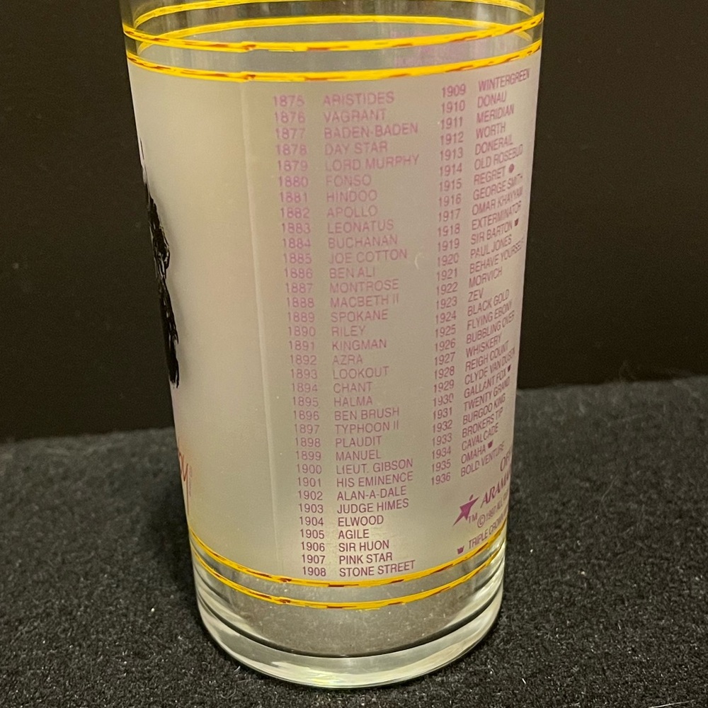 Vintage 124th Kentucky Derby Racing 12 oz. Glass - Picture 8 of 12